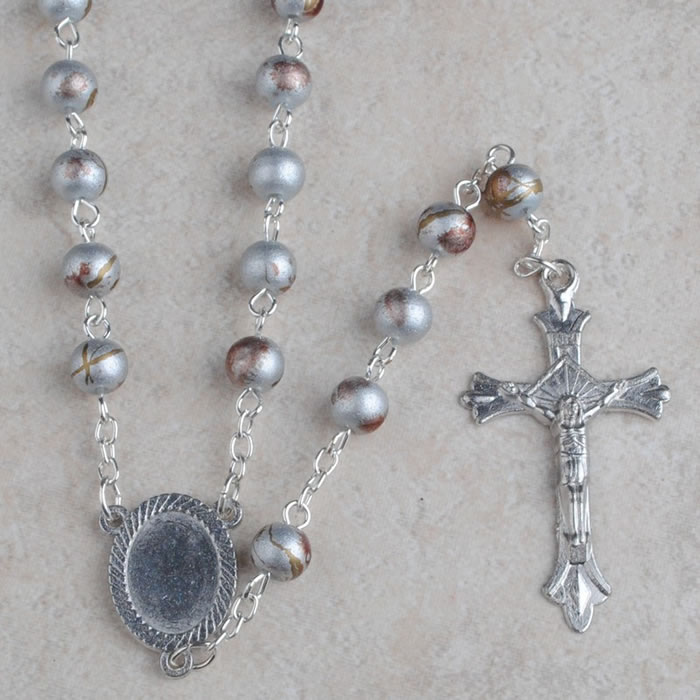 ,galss beads rosary